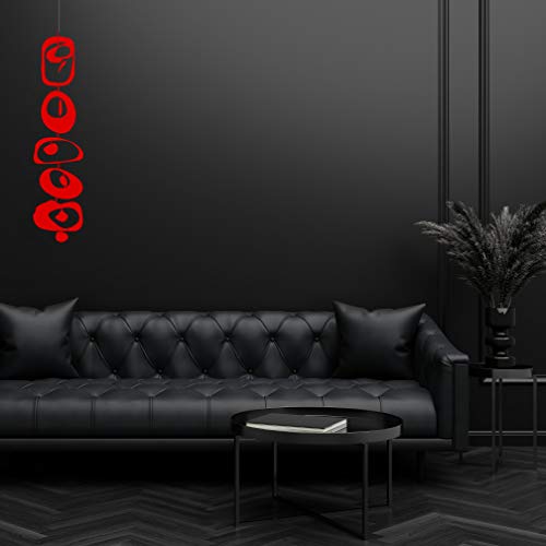 Zen Mobile - Red - Calm Mindfulness Home Decor Hanging Art