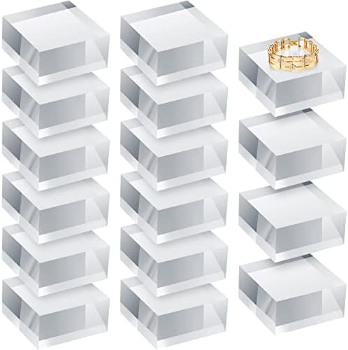 Clear Acrylic Display Blocks for Jewelry and Collectibles