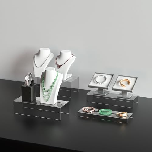 Clear Riser Display Shelf Set 3pcs Acrylic