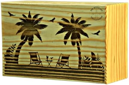 Palm Beach Urns - Handmade Wooden Ashes Cremation Urn for Adults Pets