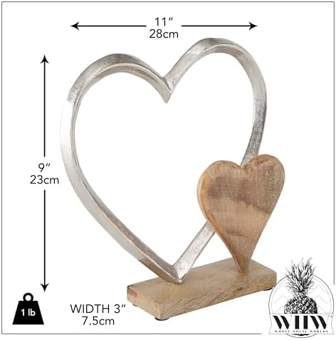 WHW Whole House Eternity Double Heart Figurine