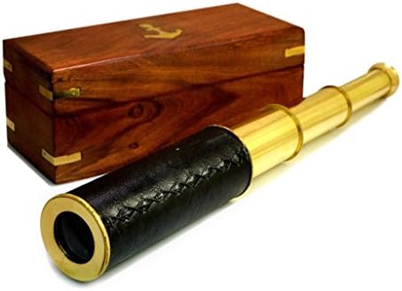 Benzara Brass 376mm Pullout Telescope 1