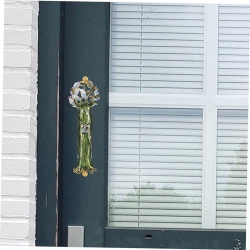IMIKEYA Retro Alloy Door Ornament with Blessing