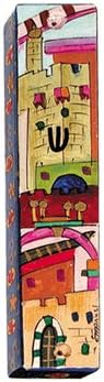 Jerusalem Mezuzah in Full Color 1