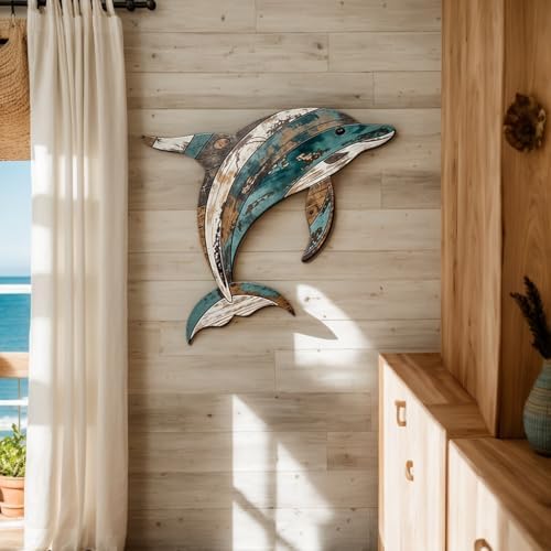 GENHAOTHREE Coastal Sea Turtle Dolphin Wall Decor Set