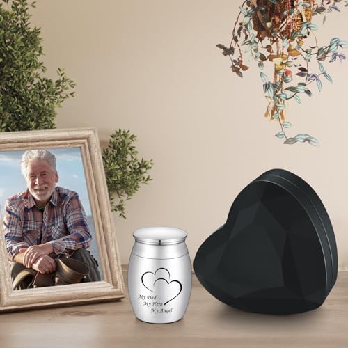 Dletay 157 Inch Heart Shaped Cremation Urn for Ashes