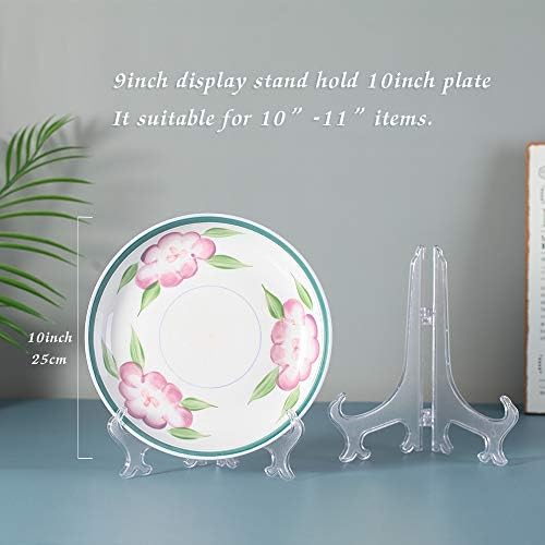 Artliving 9 Inch Clear Plastic Easels 6 Pack