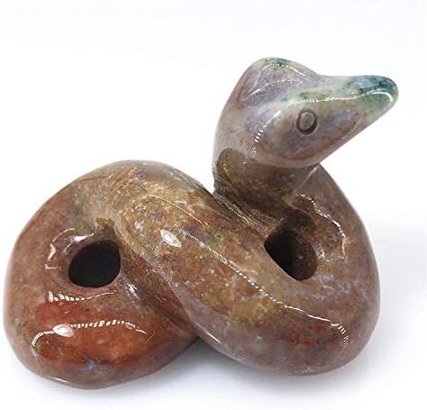 Anlingem 2 Inch Hand Carved Snake Figurine Statue