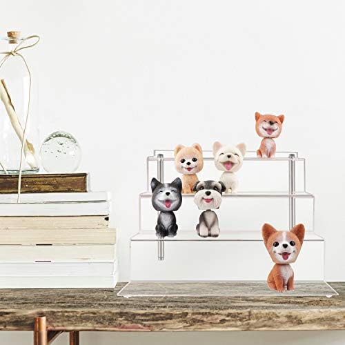 LileZbox Acrylic Display Stand 4-Tier Clear Large