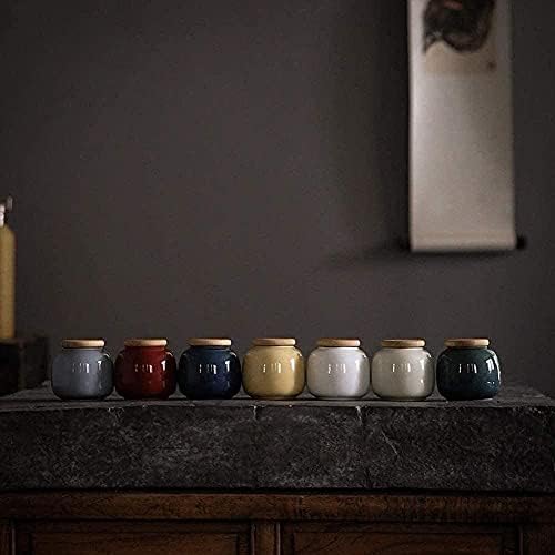 Handmade Ceramic Urn with Engraving for Human Ashes
