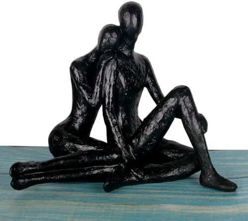Large Couple Sculpture Passionate Love Figurine Valentines Day Wedding Decor