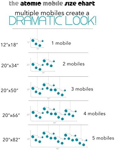 The Darling Clear Teal Kinetic Art Mobile