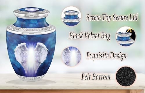 Angel Wings Cremation Urns for Adult Ashes - Handcrafted Elegance