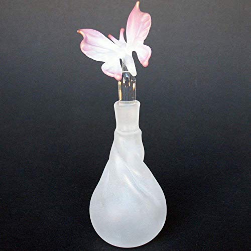 Butterfly Perfume Bottle in Hand Blown Glass