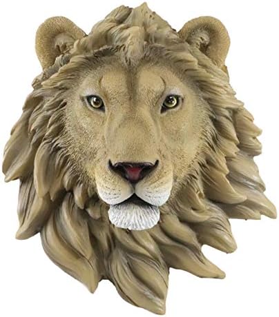 Ebros Simba Safari Lion Head Wall Decor Plaque 925 Inch