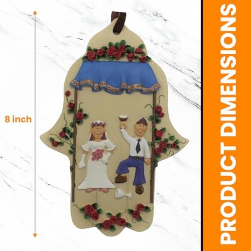 Majestic Giftware 8 Wood Hamsa Wall Decor
