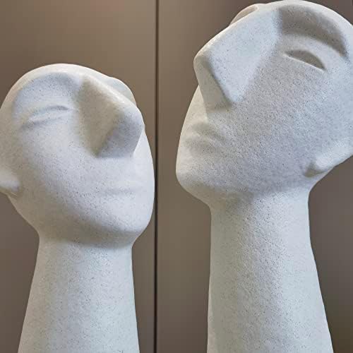 Abstract Ceramic Head Sculpture 118 Inch Home Decor