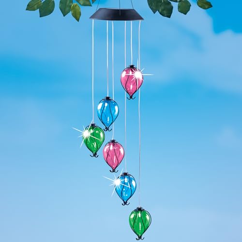 Collections Etc Solar Powered Balloon Mobile