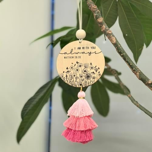 Christian Car Charm with Tassel for Women Men