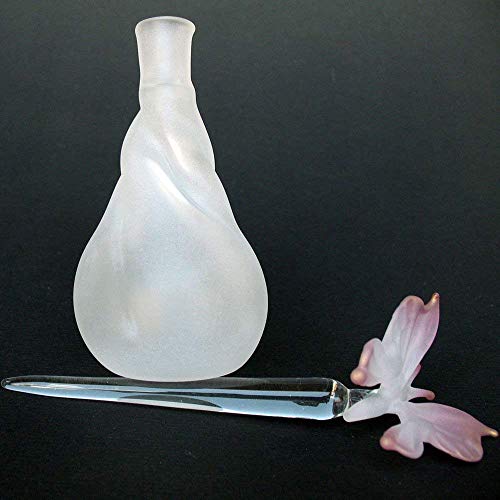 Butterfly Perfume Bottle in Hand Blown Glass