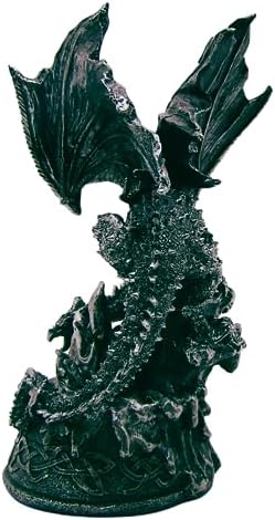 Wowser Gothic Flying Fire Dragon Figurine 8 Inches