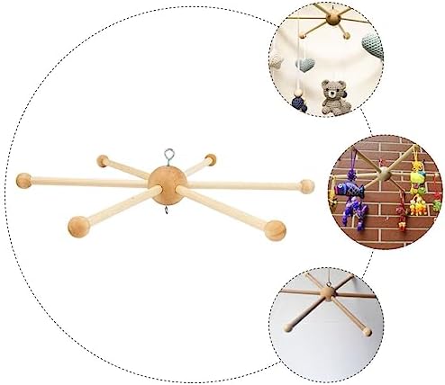 DIY Wind Chime Mobile Wooden Frame 6-Legged Decor