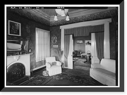 Historic Framed Print of Judge Oliver J Semmes House