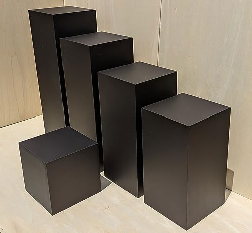 12 Inch Matte Black Display Cube Stand