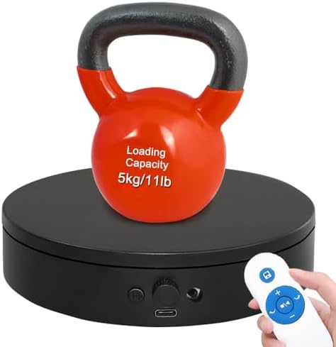 ComXim Motorized Rotating Display Stand with Knob and Remote Control