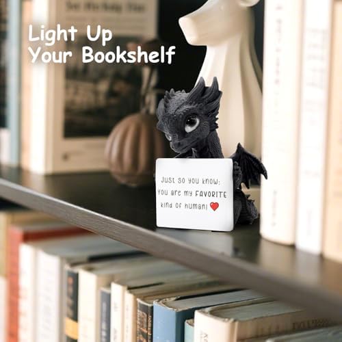 Dragon Figurine - Fantasy Decor with Customizable Sticker