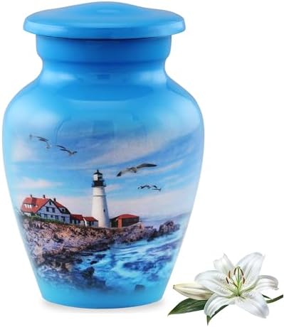 Lighthouse Keepsake Urn for Ashes and Memories