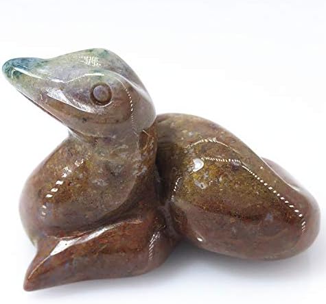 Anlingem 2 Inch Hand Carved Snake Figurine Statue