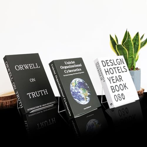 Trophable Acrylic Book Stand - 4x5 Inch Clear Easel