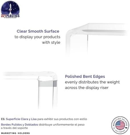 4 Pack Acrylic Riser Display Stand for Collectibles