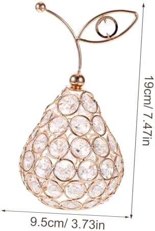 Creative Crystal Fruit Figurine Decor for Home and Office
