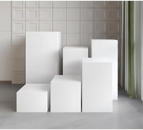 White Square Display Stand for Events and Parties