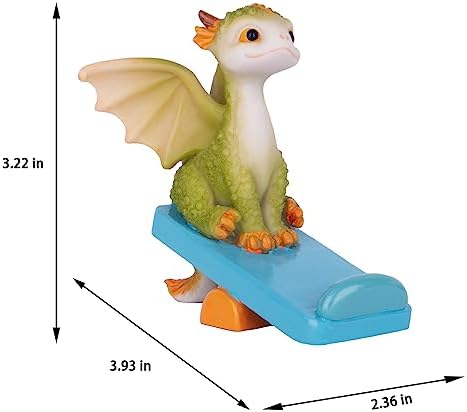 Mini Dragon Figurine Resin Home Decor Ornament