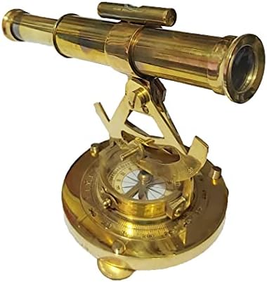 Brass Telescope Compass Nautical Decor