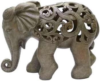 Natures Mark 8 Inch Elephant Decor Resin Statue