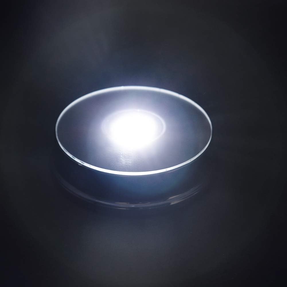 LED Black Display Base for Crystal Glass Art Statues