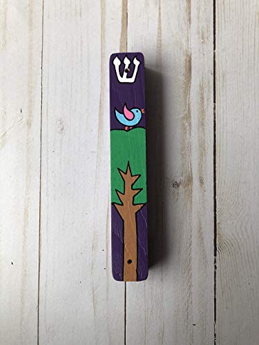 Lea Joelle Bird and Tree Mezuzah Gift Case