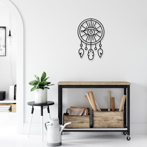 GouZaak Black Dream Catchers Metal Wall Art