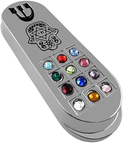 Talisman4u Protection Car Mezuzah with Hamsa Hoshen and Travelers Prayer Scroll