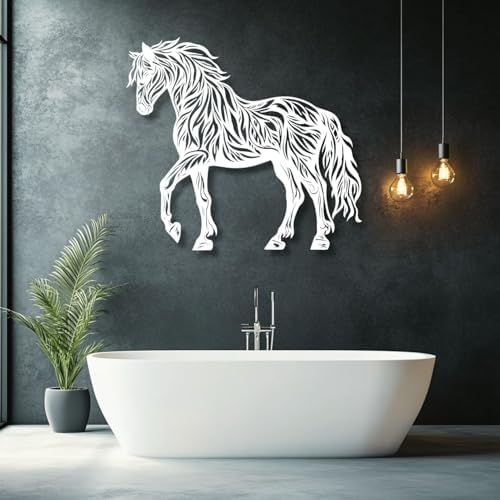 Flewfar Horse Wall Art Modern Metal Decor Steed