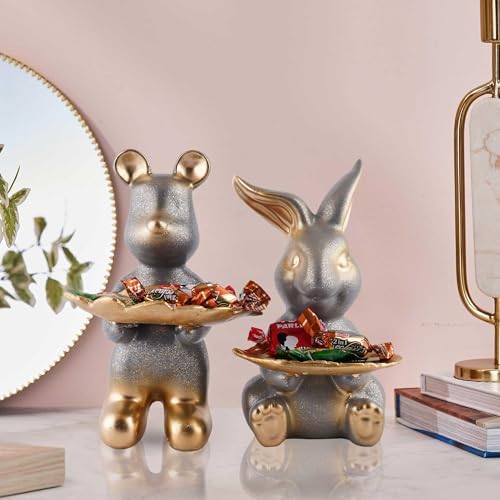 Iconic E Craft Set of Two Decorative Rabbit Showpieces