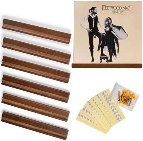Vinyl Wall Mount Record Holder Set of 6