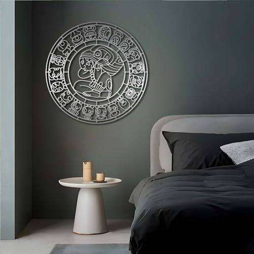 Mayan Aztec Calendar Metal Wall Decor 35x35