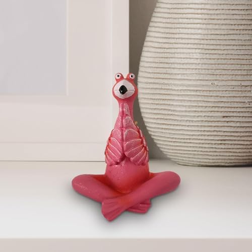 Fenteer Flamingo Figurine Decorative Garden Statue