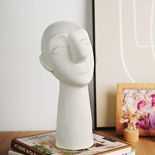Abstract Ceramic Head Sculpture 118 Inch Home Decor