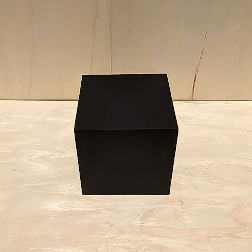 12 Inch Matte Black Display Cube Stand